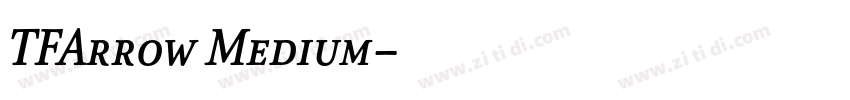 TFArrow Medium字体转换